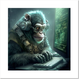 Cyber Monkey Posters and Art